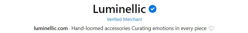 Pinterest verified merchant Luminellic is the first verified merchant from Pakistan on Pinterest